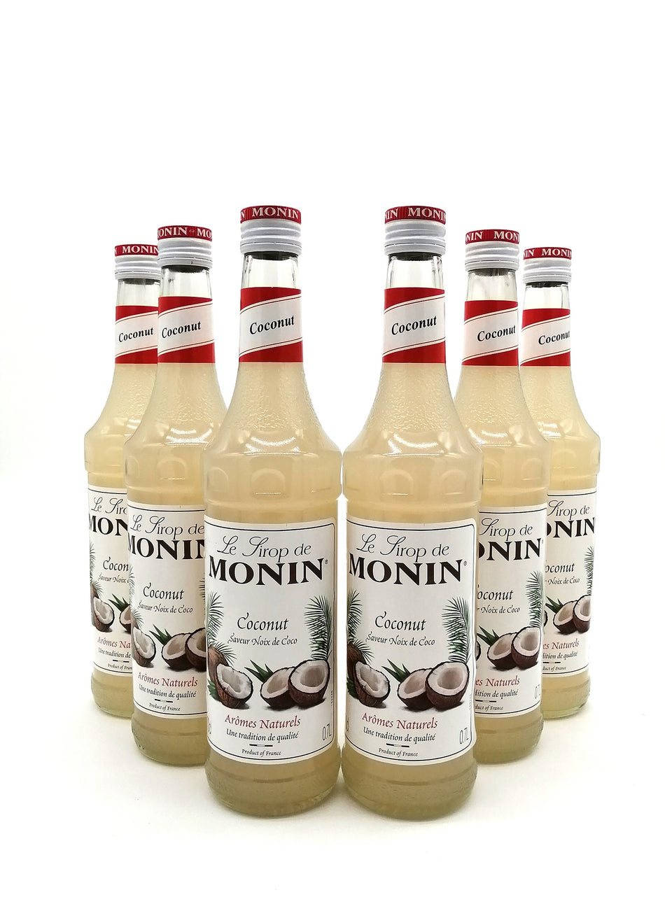 6 Bottles 70cl MONIN Coconut Drink Syrup