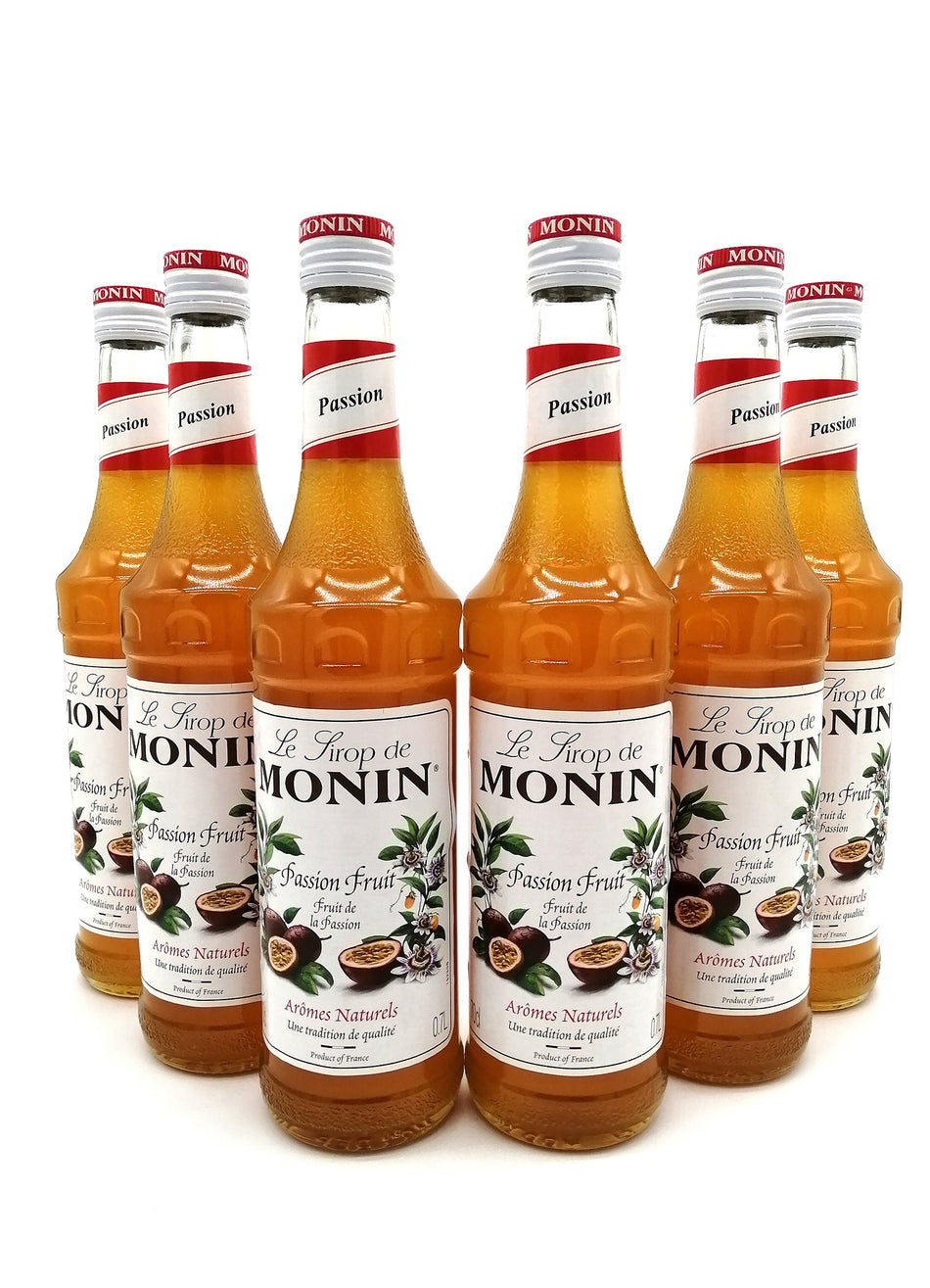 6 Bottles 70cl MONIN Passion Fruit Drink Syrup