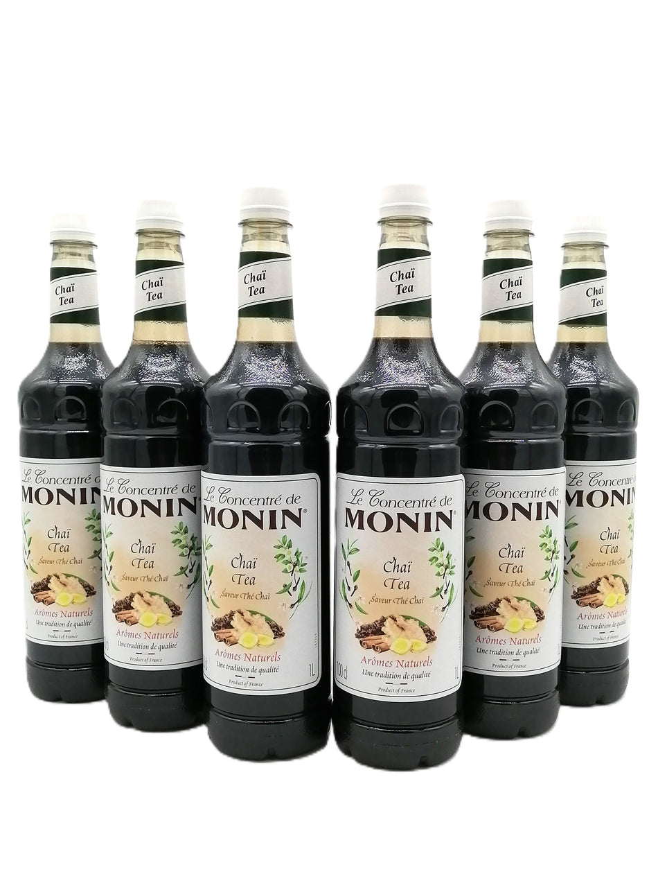 6 Bottles 70cl MONIN Chai Tea Drink Syrup