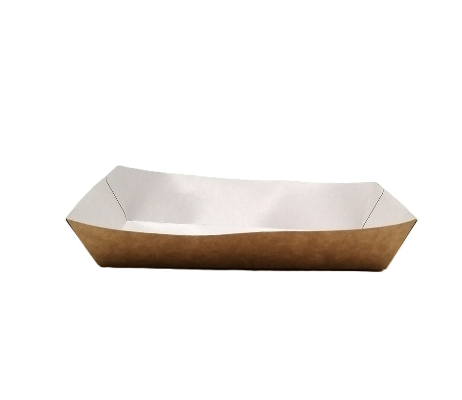 500pcs 260x150x55mm Kraft Meal Trays