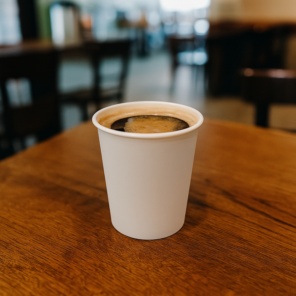 1000 pcs 7oz White Single Wall Hot Drinks Cups