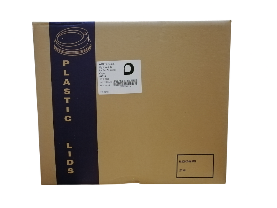 2000 pcs 7oz White Plastic Lids for Hot Drinks Cups