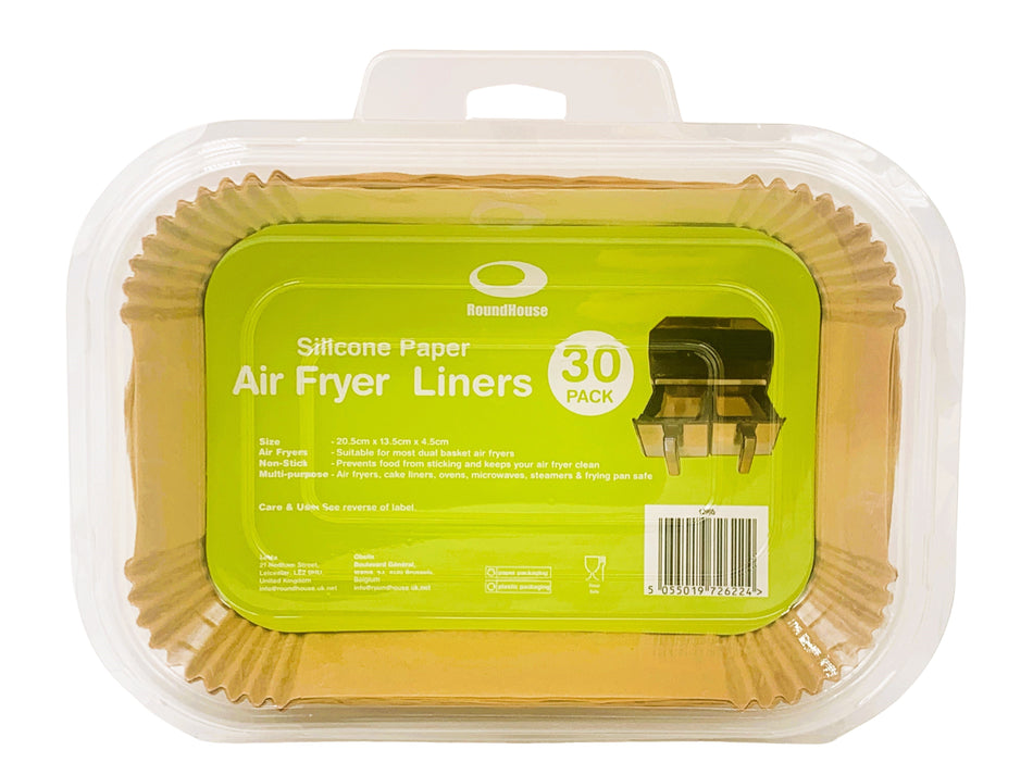 30pcs Rectangle Silicone Paper Air Fryer Liners