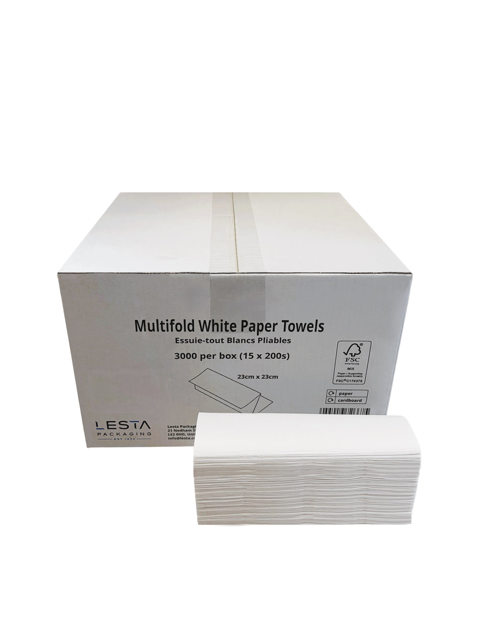 3000pcs Love The Earth White Multifold Paper Towels