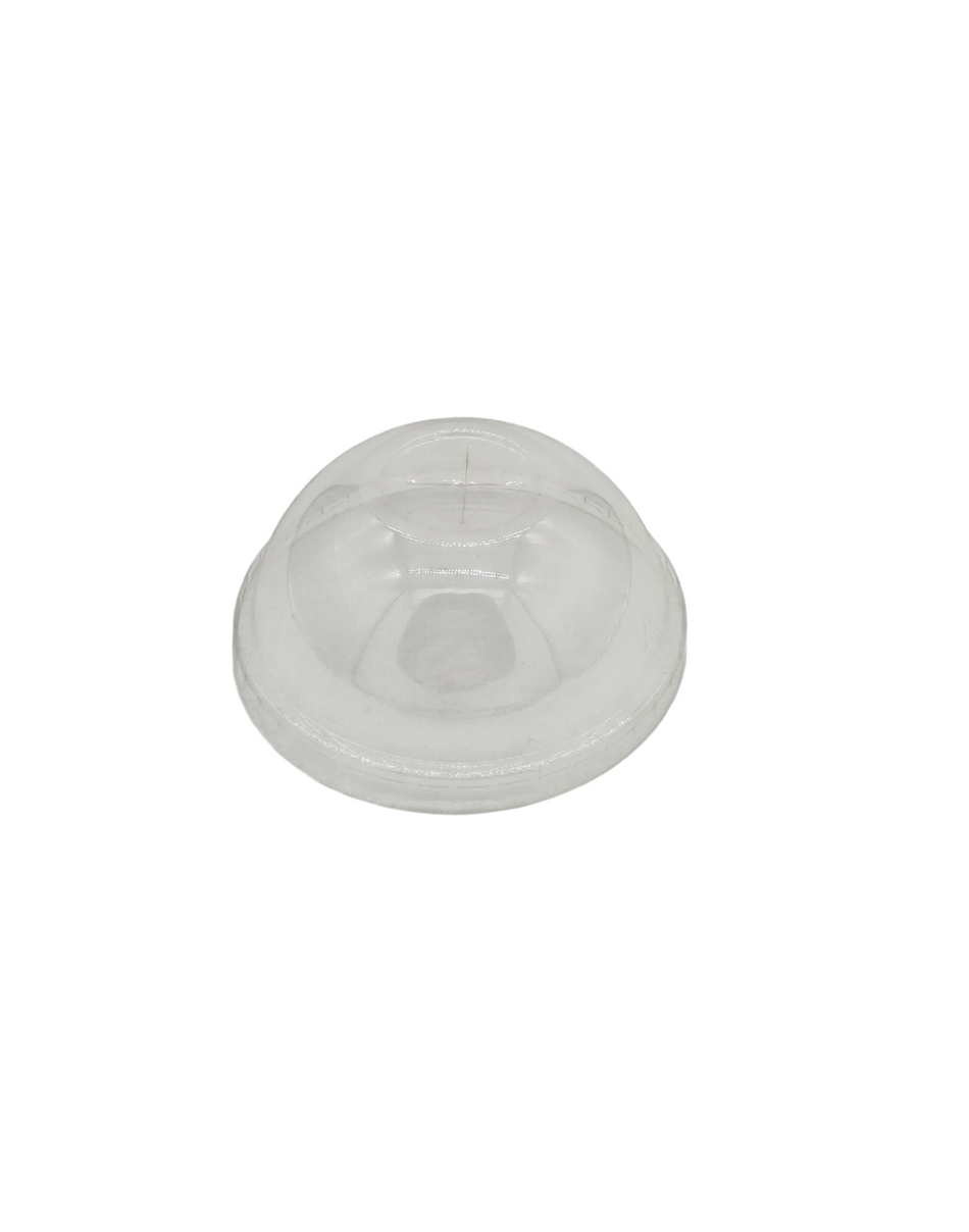 1000pcs 12oz Domed PET Lid with X Cut Straw Hole