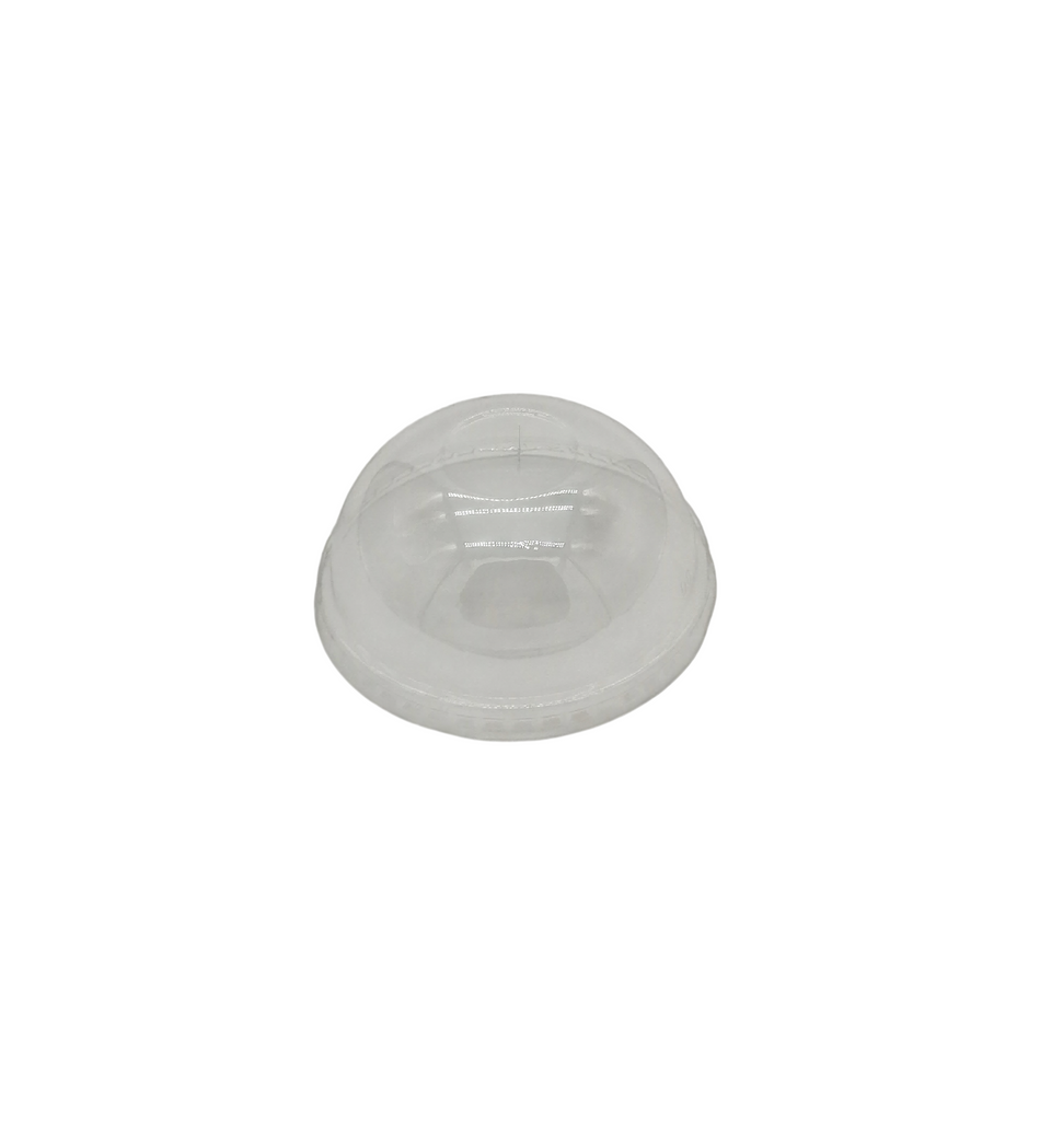 1000pcs 16oz Domed PET Lid with X Cut Straw Hole