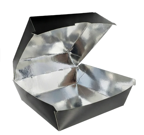 250 pcs Foil Lined Burger Box - Black