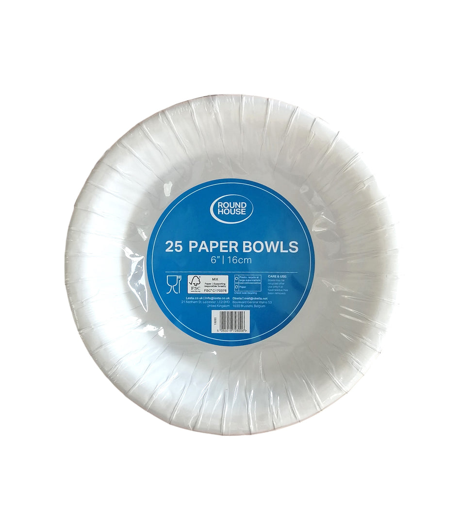 500 pcs 6" Round Paper Bowls