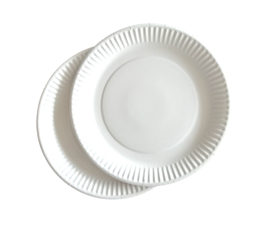 720 pcs (30 Per Pack) 9" (225mm) Round Paper Plates